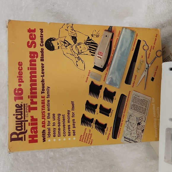 Vintage Raycine Clipper New Old Stock Original Box, Attachments Unused - Picture 2 of 7